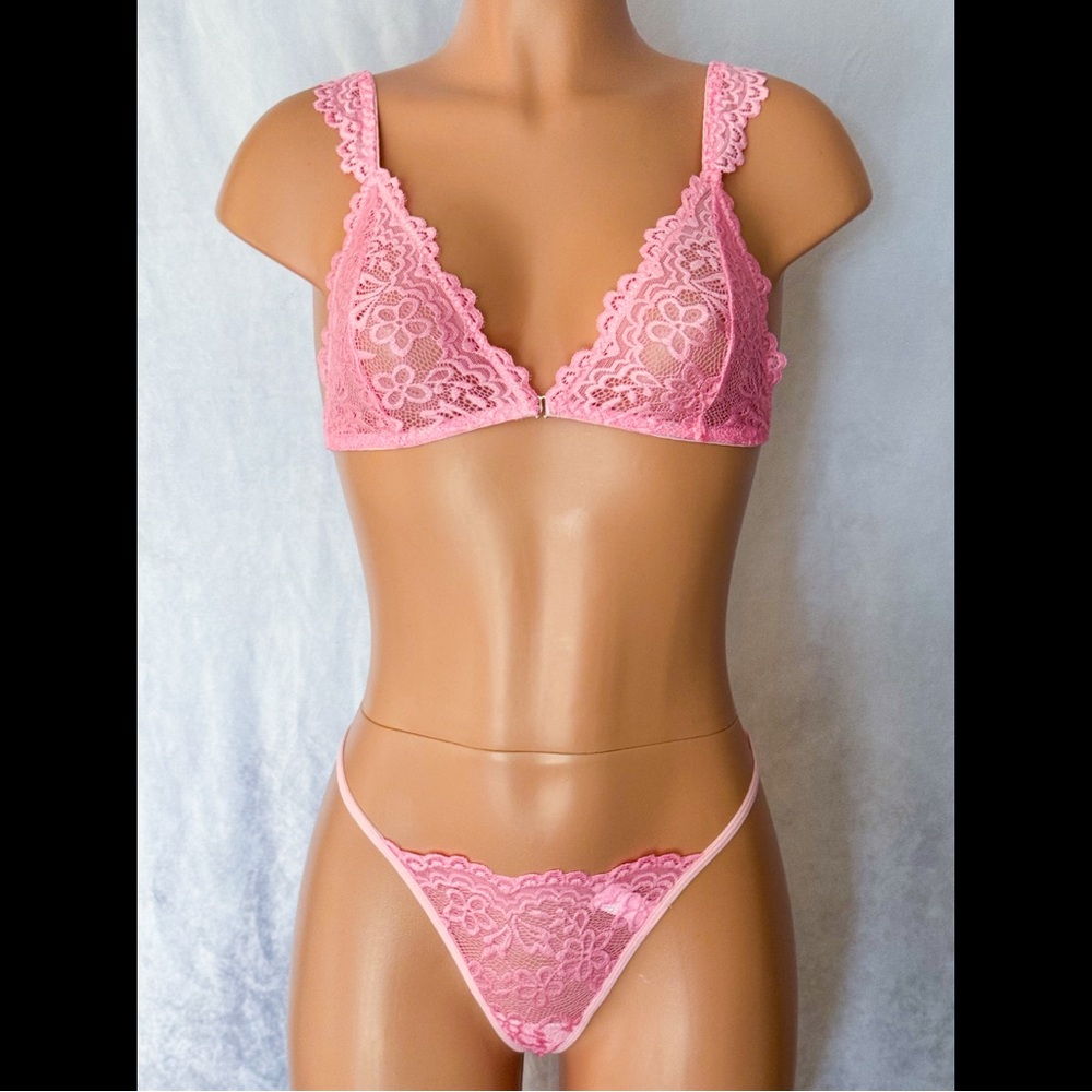 Babydoll Pink, Laced, Lingerie Set